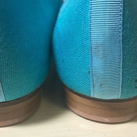 Jon Josef Pineapple Turquoise Linen Flat-5.5 - Picture 4 of 8